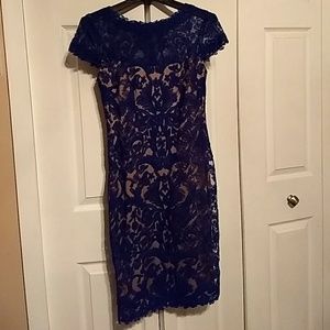 Tadashi Shoji lace blue dress